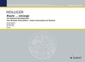Heinz Holliger - Edition Schott  : Biaute ... estrange - Quatre transcriptions de Machaut pour trois altos. 3 violas. Partition d'exécution..