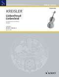 Fritz Kreisler - Edition Schott  : Liebesfreud - Liebesleid - Japanese Front Cover. cello and piano..