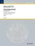 Gaetano Brunetti - Edition Schott  : Quintette à cordes en do majeur - op. 3/6. 2 violins, 2 violas and cello. Partition et parties..