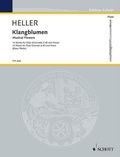 Barbara Heller - Edition Schott  : Fleurs musicales - 14 Pièces pour flûte (clarinette) et piano. flute (clarinet in Bb) and piano..