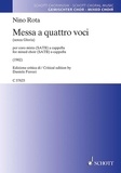 Nino Rota - Messa breve - for mixed choir (SATB) a cappella. mixed choir (SATB) a cappella. Partition..