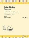 Oskar Rieding - Schott Student Edition - Repertoire  : Concerto Si mineur - op. 35. violin and piano..