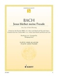 Johann sebastian Bach - Jésus que ma joie demeure - Choral issu de la cantate BWV 147. BWV 147. flute and piano..