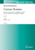 Bertold Hummel - Cantate Domino - Motet. op. 97c. men's choir (TTTBBB) a cappella. Partition de chœur..