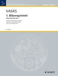 Pēteris Vasks - Edition Schott  : 1er Quintette à vent - "Muzika aizlidojušajiem putniem" · "Musique pour les oiseaux migrateurs". flute, oboe, clarinet, horn and bassoon. Partition et parties..