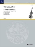 Jörg Widmann - Edition Schott  : Sonate d'été - for Violin and Piano. violin and piano. Partition et partie..