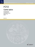 Eduard Pütz - Edition Schott  : Canto epico - pour Quatour à cordes. string quartet. Partition..