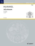 Bertold Hummel - Edition Schott  : Ad missam - pour deux orgues. op. 97f. 2 organs. Partition (également partition d'exécution)..