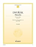 Antonín Dvořák - Mazurka en si bémol majeur - op. 56/3. piano..