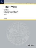 Paul Hindemith - Edition Schott  : Sonate - pour flûte et piano. wind quintet. Partition et parties..