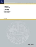 Nino Rota - Edition Schott  : Liriche - for voice and piano. soprano or tenor and piano. Edition séparée..