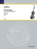 Carl Orff - Edition Schott  : O Fortuna - extrait de "Carmina Burana". viola solo..