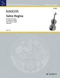 Naji Hakim - Edition Schott  : Salve Regina - violin and organ..