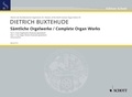 Dietrich Buxtehude - Edition Schott  : Œuvres complètes pour orgue - Part 1 - 4. Vol. 25,26,27,28. organ. Paquet..