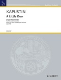 Nikolai Kapustin - Edition Schott  : A Little Duo - op. 156. flute and cello. Partition et parties..