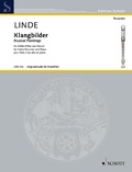 Hans-martin Linde - Edition Schott  : Musical Paintings - treble recorder and piano..