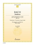 Johann sebastian Bach - Andante - from Organ Sonata No. 4 E minor. piano..