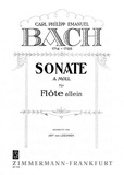 Carl Philipp Emanuel Bach - Sonate en la mineur - Wq 132. flute..