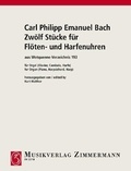 Carl Philipp Emanuel Bach - Zwölf Stücke für Flöten- und Harfenuhren - aus Wq 193. organ (piano, harpsichord, harp)..