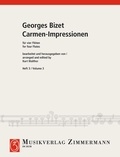 Georges Bizet - Impression de Carmen - 4 flutes. Partition et parties..