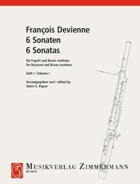 François Devienne - Six sonates - bassoon and basso continuo. Partition et parties..