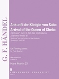 George frédérique Händel - Arrival of the Queen of Sheba - Sinfonia on the 3rd Act of the Oratorio "Salomon". HWV 67. flutesquartett. Partition et parties..