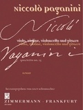 Niccolò Paganini - Paganini-Schumacher  : Quartetto no. 15 en la mineur - Urtext. viola, violin, cello and guitar. Partition et parties..