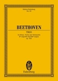 Ludwig van Beethoven - Eulenburg Miniature Scores  : Trio avec piano No. 6 Mi bémol majeur - op. 70/2. piano trio. Partition d'étude..