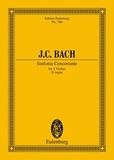 Johann Christian Bach - Eulenburg Miniature Scores  : Symphonie Mib majeur - 2 violins and orchestra. Partition d'étude..