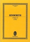 Paul Hindemith - Eulenburg Miniature Scores  : Cardillac - Opéra en 3 Acts (Version originale). op. 39. soloists, mixed choir and orchestra. Partition d'étude..