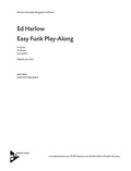 Ed Harlow - Play-Along Groove Collection  : Easy Funk Play-Along - guitar..