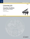 George percy aldridge Grainger - Edition Schott  : British Folk-Music Settings - No 22 "Country Gardens" (Handkerchief Dance). piano (4 hands)..