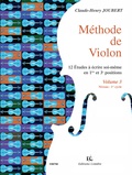 Claude-Henry Joubert - Méthode de violon - Volume 3, 12 études à écrire soi-même en 1re et 3e positions.