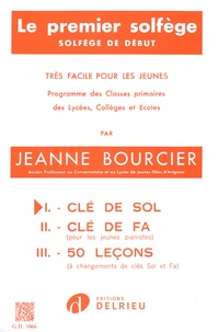 Jeanne Bourcier - Le premier solfège - Volume 1, Clé de sol.