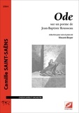 Camille Saint-Saëns et Cyril bongers Bongers - Ode (conducteur A4) - sur un poème de Jean-Baptiste Rousseau.