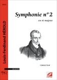 Louis-ferdinand Hérold et Victor Monteragioni - Symphonie n° 2 en ré majeur (conducteur A3) - partition pour orchestre.