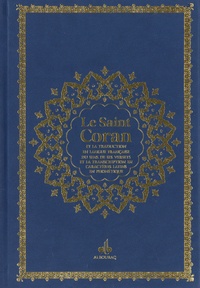  Albouraq - Le Saint Coran et la traduction en langue française du sens de ses versets et la transcription en caractères latins en phonétique - Couverture bleu nuit.