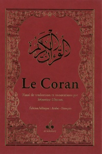 Maurice Gloton - Le Coran - Couverture bordeaux en simili-cuir couleur et dorure sur les tranches.
