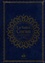  Albouraq - Le Saint Coran et la traduction en langue française du sens de ses versets - Couverture bleu nuit, tranche dorée.