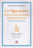 Abû-Hâmid Al-Ghazâlî - Le Ramadan et les vertus du jeune - Couverture blanche.