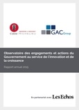  Comité Richelieu et  Gac Group - Observatoire des engagements et actions du Gouvernement au service de l'innovation et de la croissance - Rapport annuel 2015.