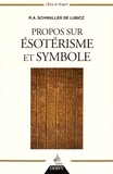 R-A Schwaller de Lubicz - Propos sur ésotérisme et symbole.
