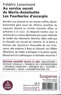 Au service secret de Marie-Antoinette Tome 7 Les Fourberies d'escarpin - Edition en gros caractères