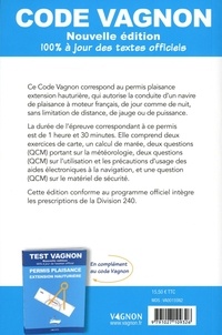 Code Vagnon permis plaisance. Extension hauturière  Edition 2021