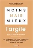 Annie Casamayou - L'argile santé beauté maison - 40 Fiches-recettes pour consommer moins mais mieux en adoptant l’argile au quotidien.