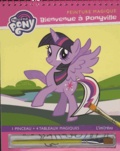  Hasbro - Peinture magique My Little Pony - Bienvenue à Ponyville - Avec 1 pinceau et 4 tableaux magiques.