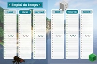 Cahier de textes Minecraft. Avec plein d'astuces de jeu