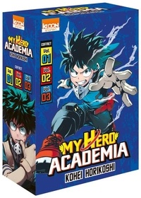 Kohei Horikoshi - My Hero Academia  : Coffret en 3 volumes - Tome 1, Izuku Midoriya : les origines ; Tome 2, Déchaîne-toi, maudit nerd ! ; Tome 3, All Might.