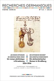 Aurélie Choné et Jean-Pierre Brach - Recherches germaniques Hors-série N° 13/2018 : Un roman alchimique à Strasbourg - Les Noces Chymiques de Christian Rose-Croix (1616-2016).