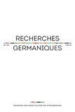 Aurélie Choné - Recherches germaniques N° 52/2022 : .